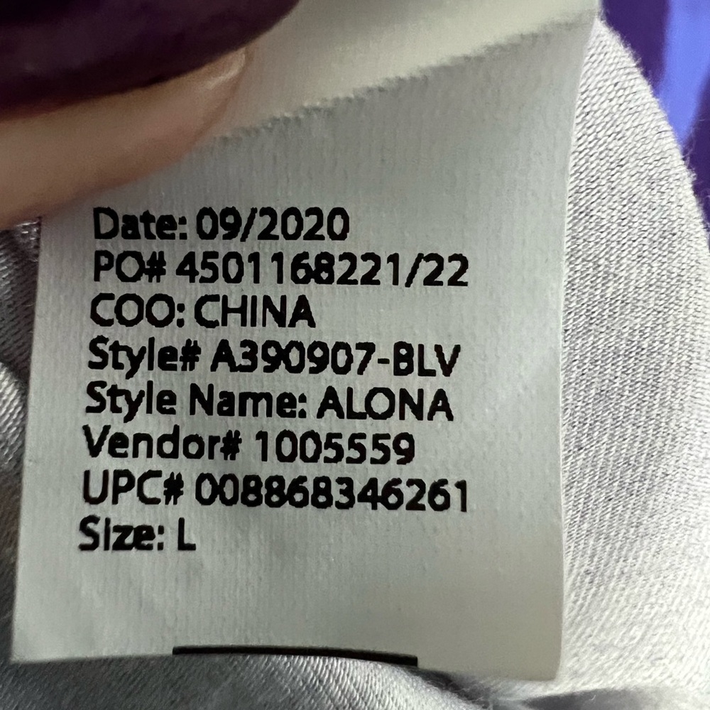 LOGO by Lori Goldstein Blue and Purple Patterned Tunic - Picture 8 of 12